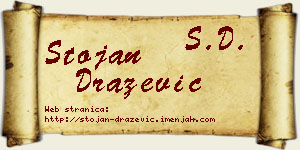 Stojan Dražević vizit kartica